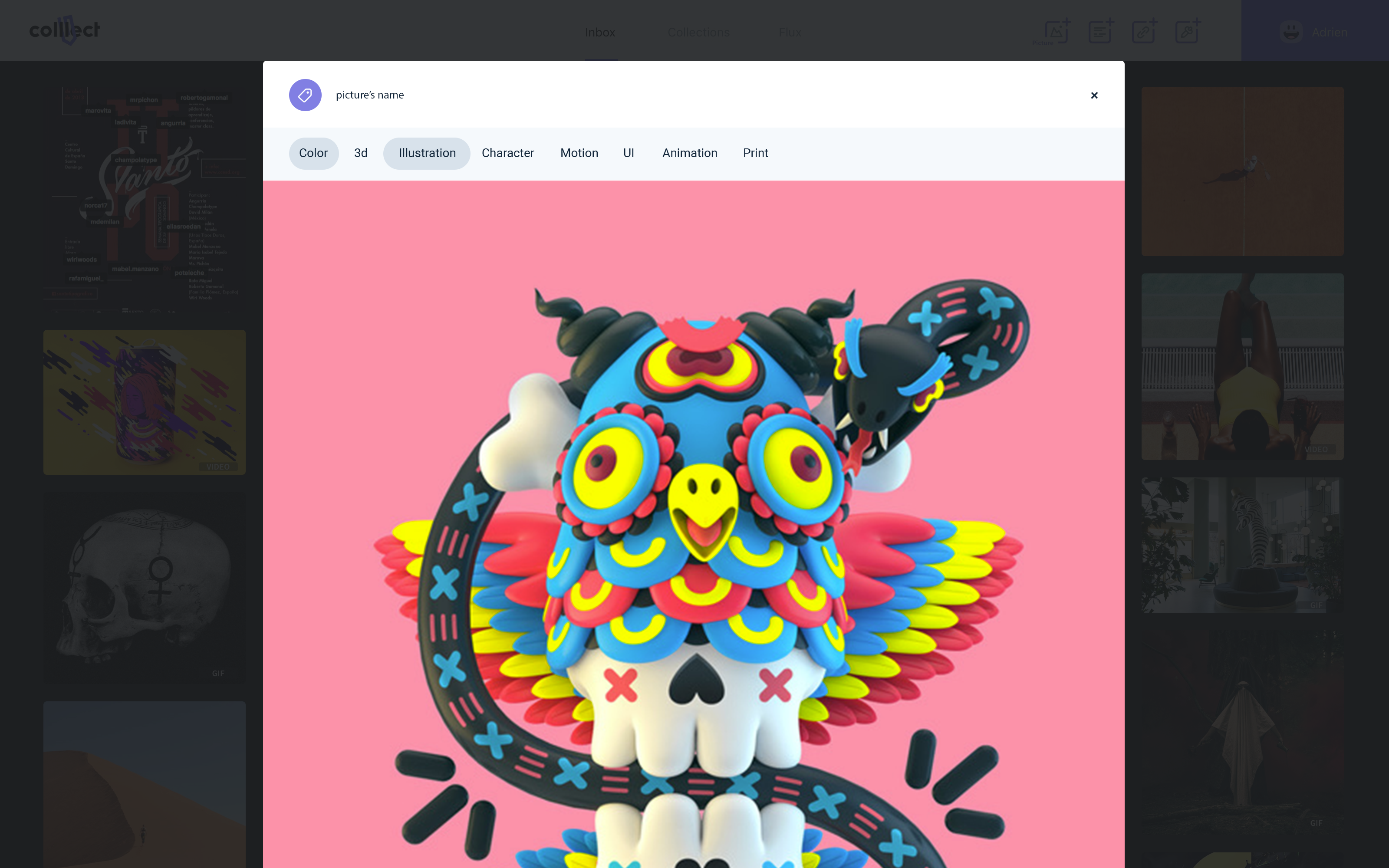popup picture