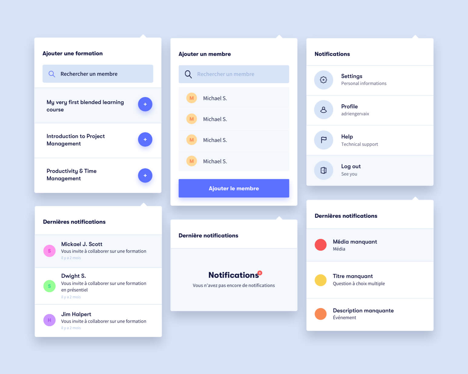 interface menu