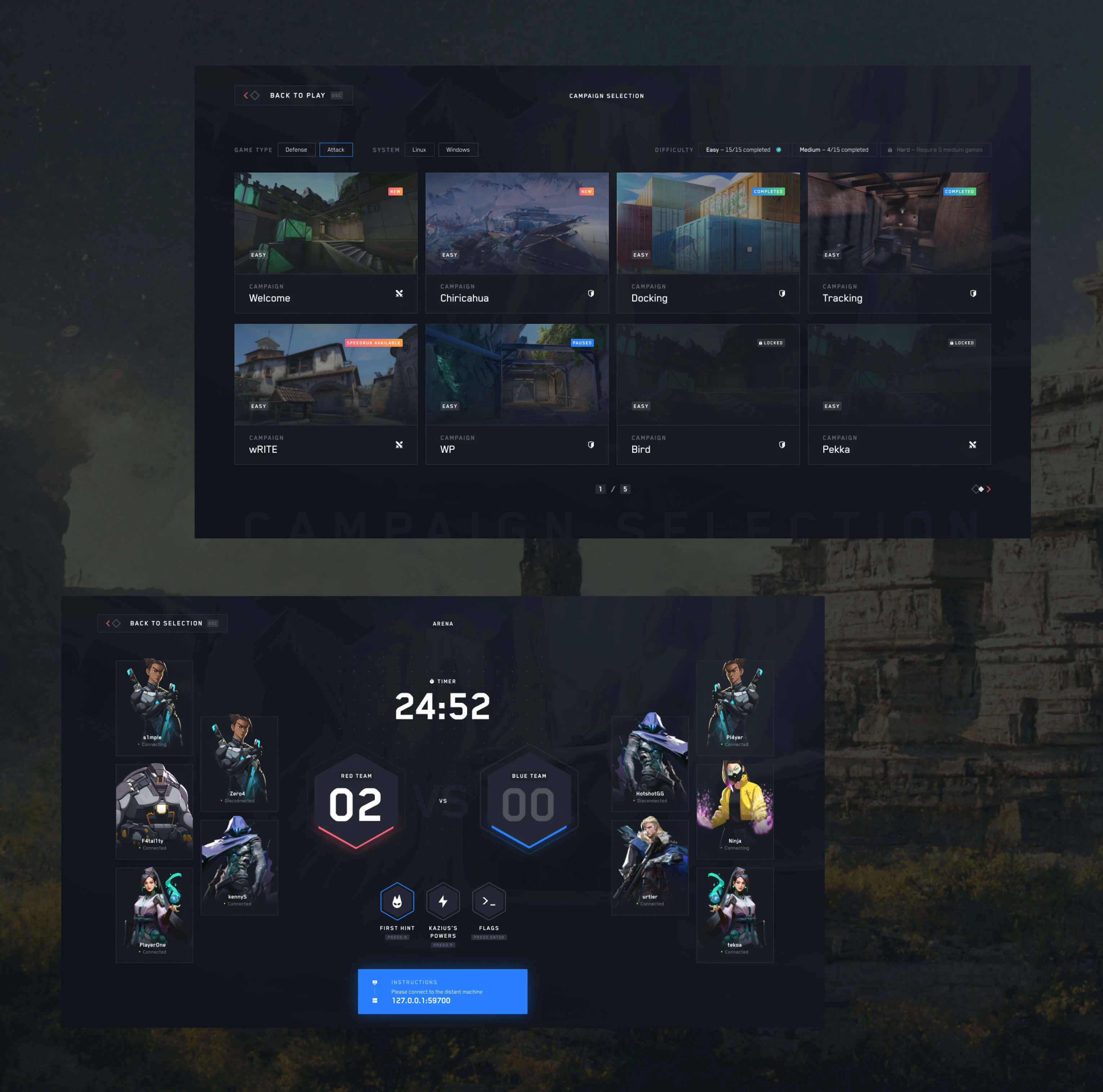 Campaign & PVP game
